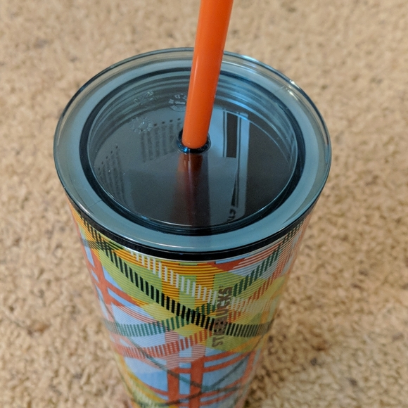 Collectible Starbucks plaid tumbler 16 oz - Picture 3 of 3